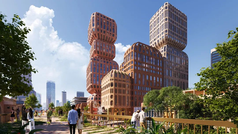 發(fā)光的燈籠塔/Heatherwick Studio在泰國的首個(gè)項(xiàng)目如此抽象？
